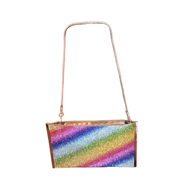 Nina Multicolor Rhinestone Clutch - Picture 3 of 3